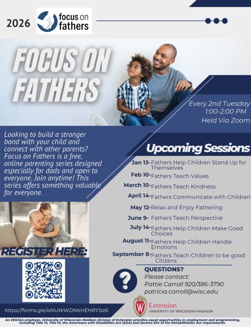 2026 focus on fathers classes flyer