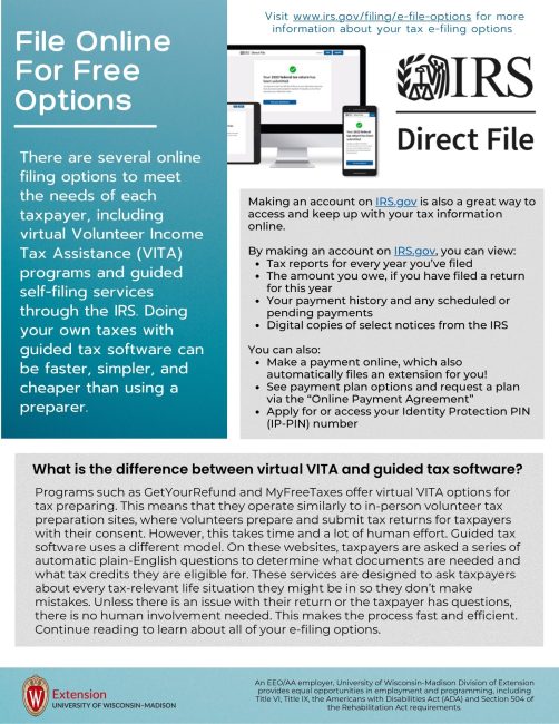 Tax Resource - English How to File for Free Online
