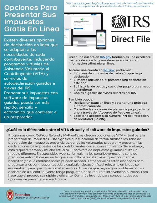 Tax Resource - Spanish How to File for Free Online