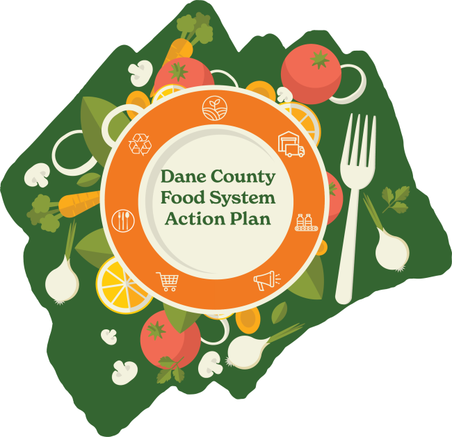 dane county food system action plan logo