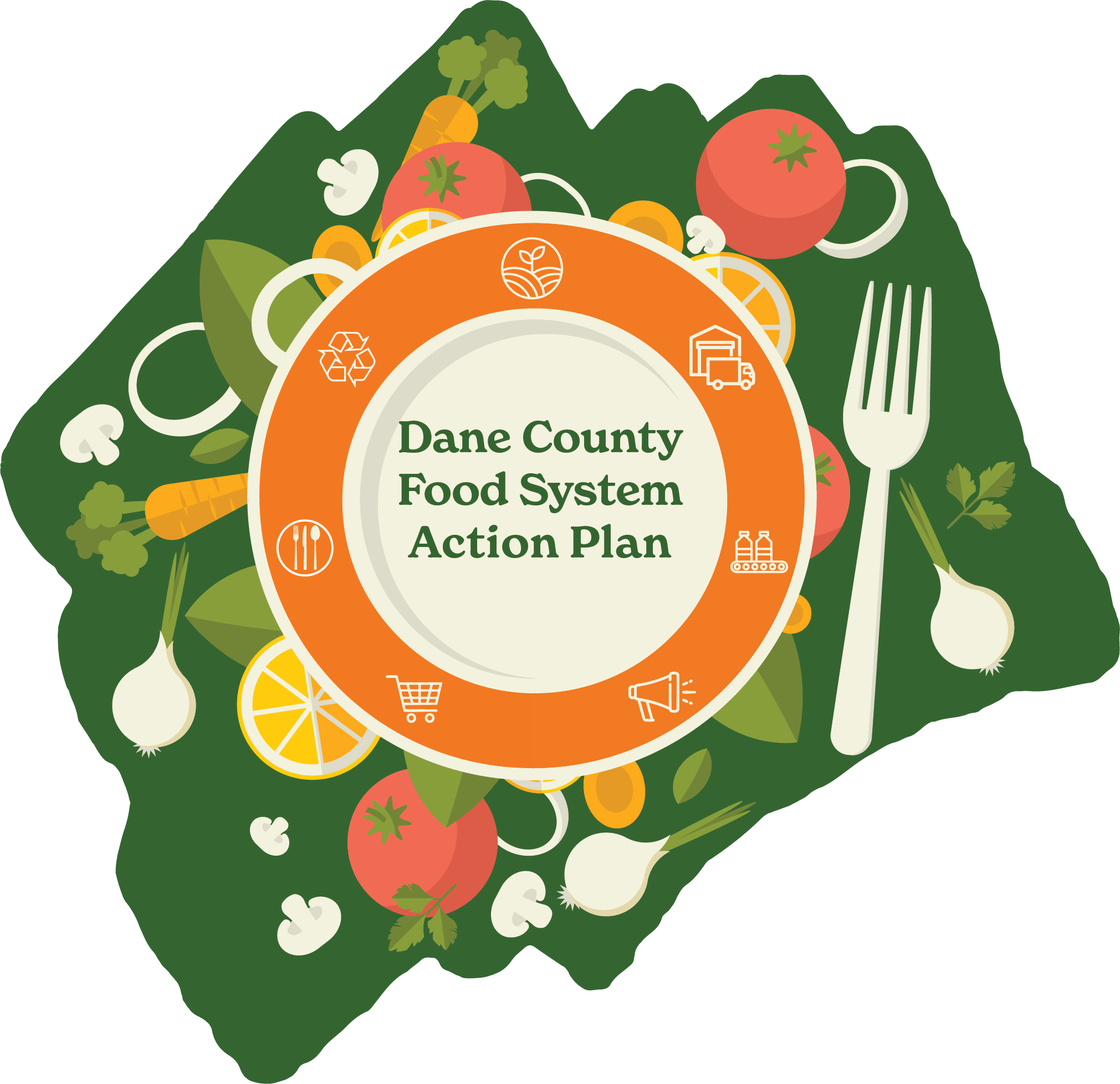 dane county food system action plan logo